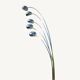 Vintage floor lamp with five chrome arms and a marble base.