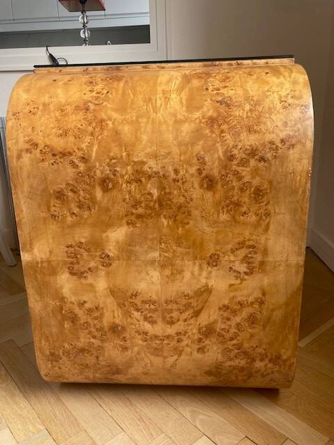 Art Deco Elm Burl Desk