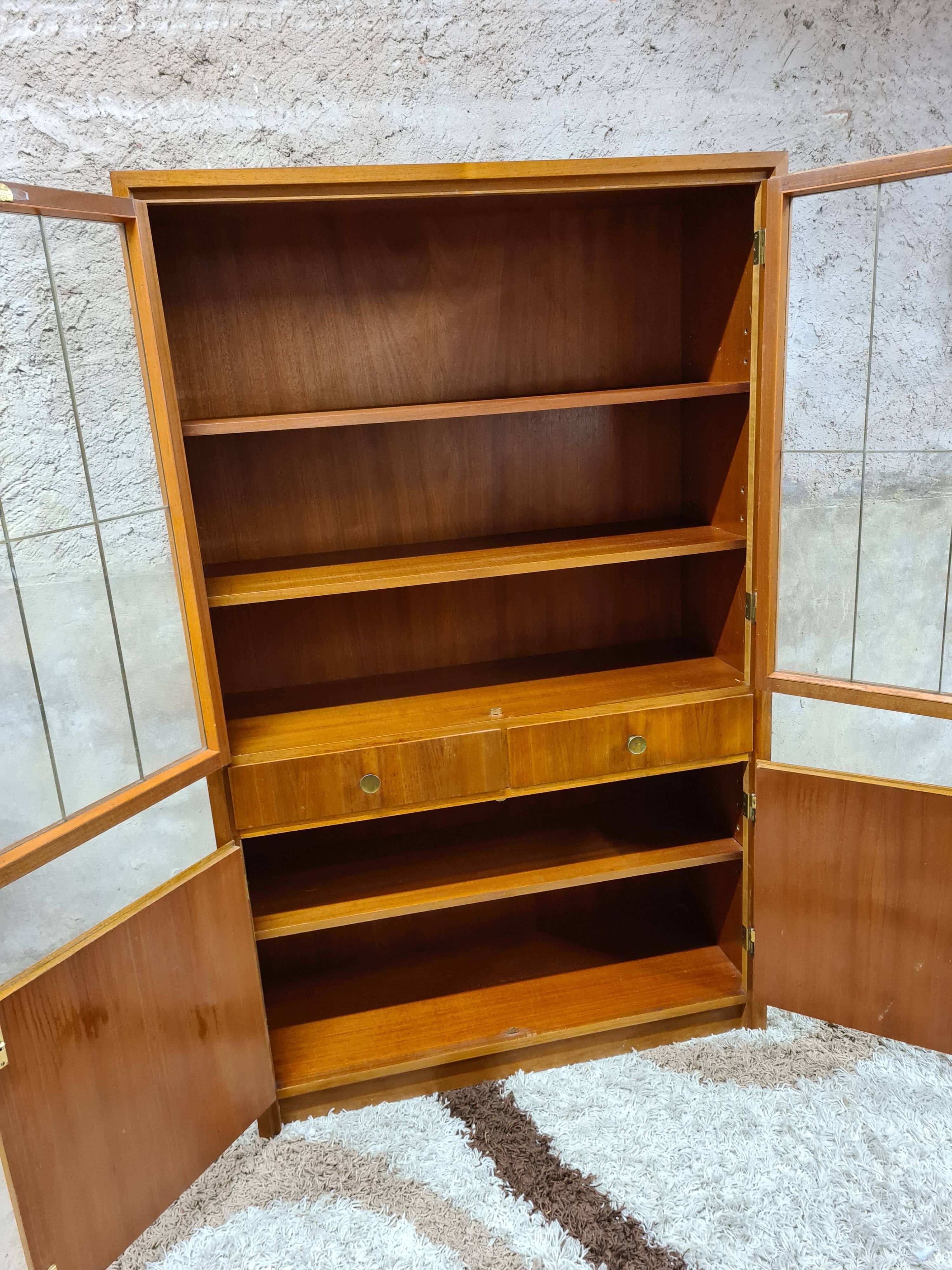 Showcase library 1960 vintage Scandinavian