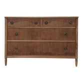 Large Art Deco chest of drawers in mahogany and ash (renovated)