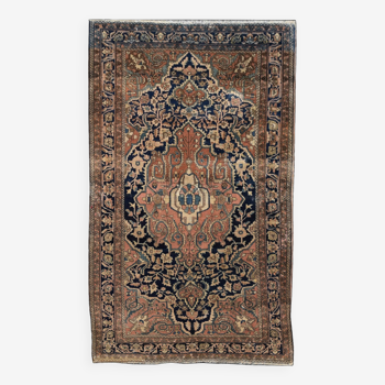 Ancient oriental rug from iran sarouk 128x209 m