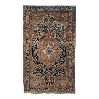 Ancient oriental rug from iran sarouk 128x209 m