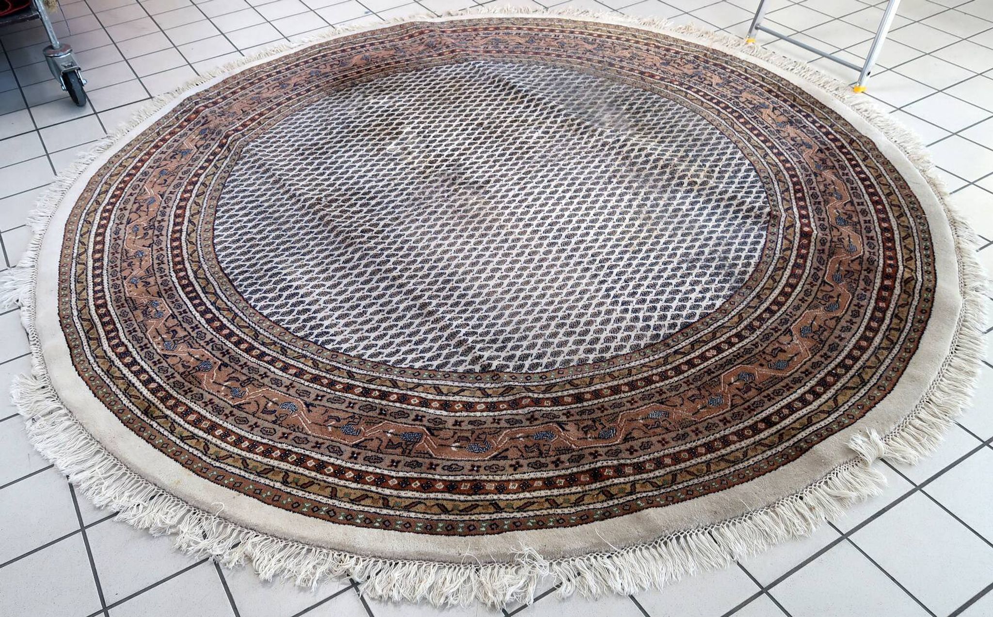 Tapis Vintage Indo-Seraband en Laine (253cm), Années 1970
