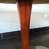 Czech vintage coffee table, wood and metal