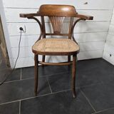 Old caned office chair