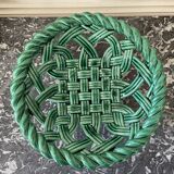 Braided earthenware basket