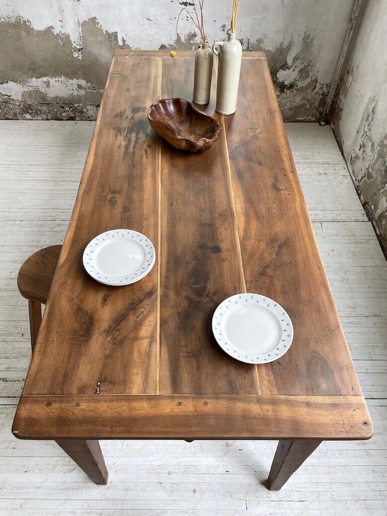 Walnut farm table 190cm