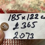 Vintage turkish rug 185x122 cm shabby distressed carpet medium