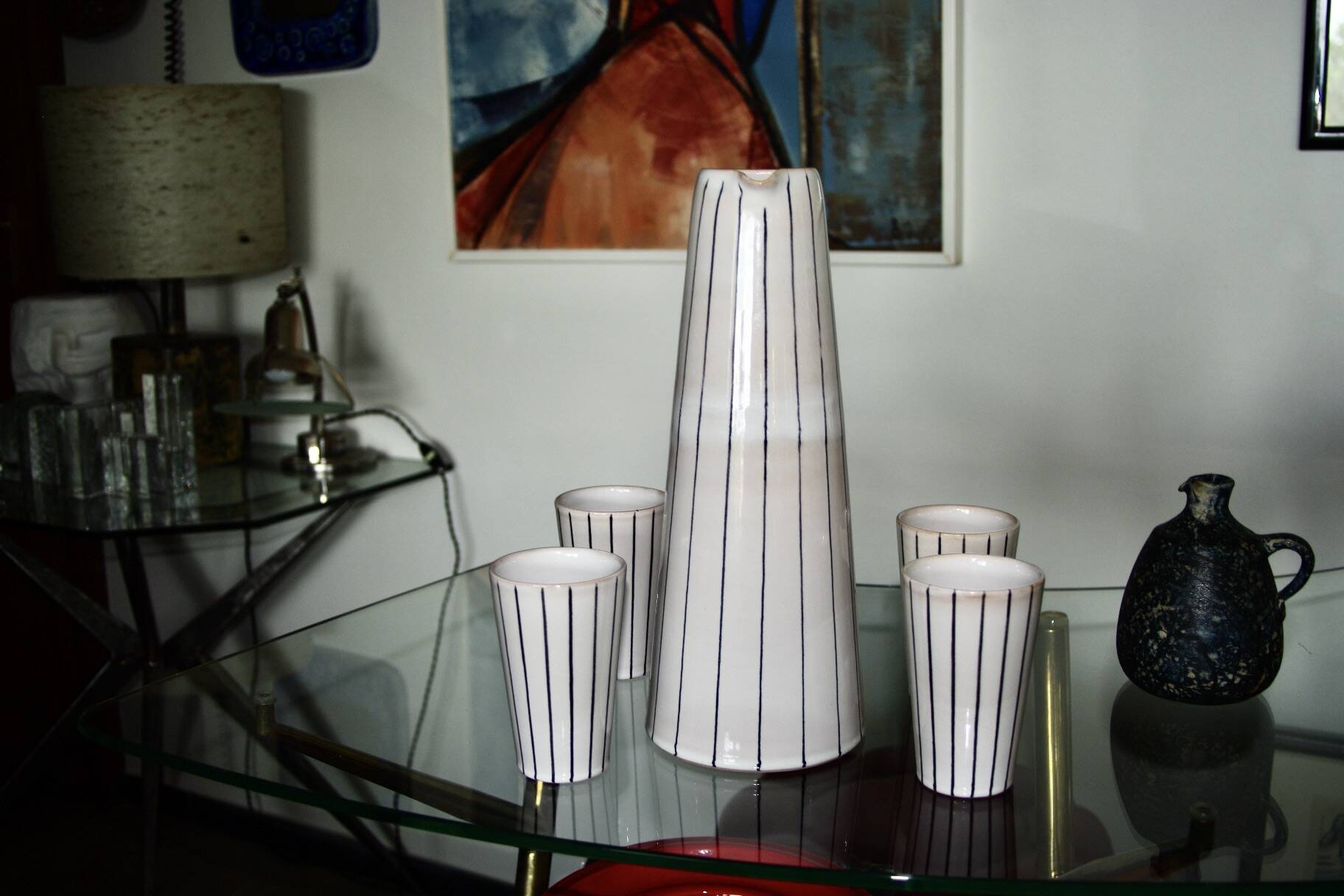 Vintage orangade service in swiss ceramic