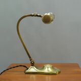 Art Deco brass piano lamp with rotary switch socket