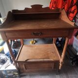 Vintage wooden desk with drawer