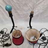 Brutalist bedside lamps