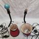 Brutalist bedside lamps
