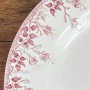 Round plate made of ironstone