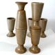 Set of eight mazagrans, stoneware, 1970s