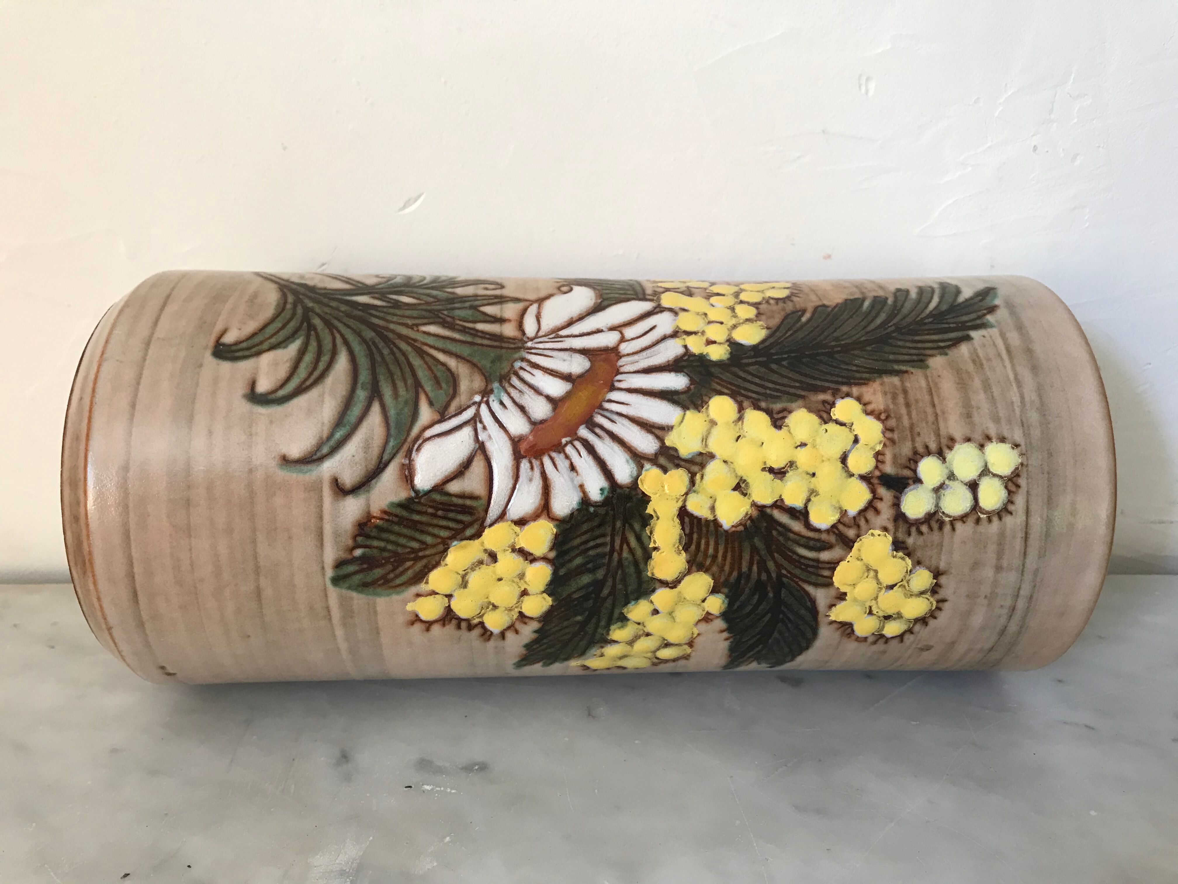 Vase with mimosa Fonck - Matéo