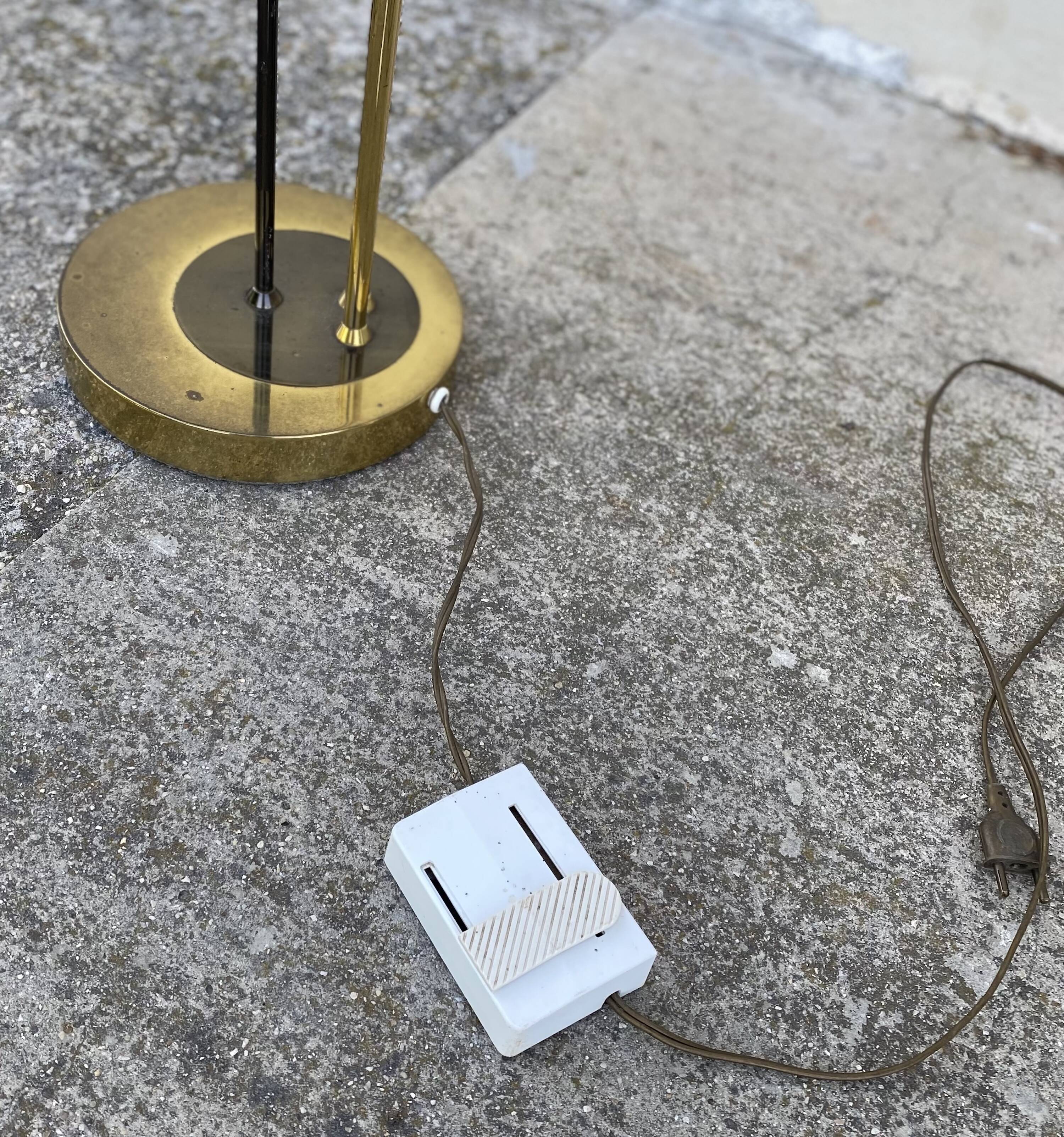 Arlus vintage 1950 reed floor lamp