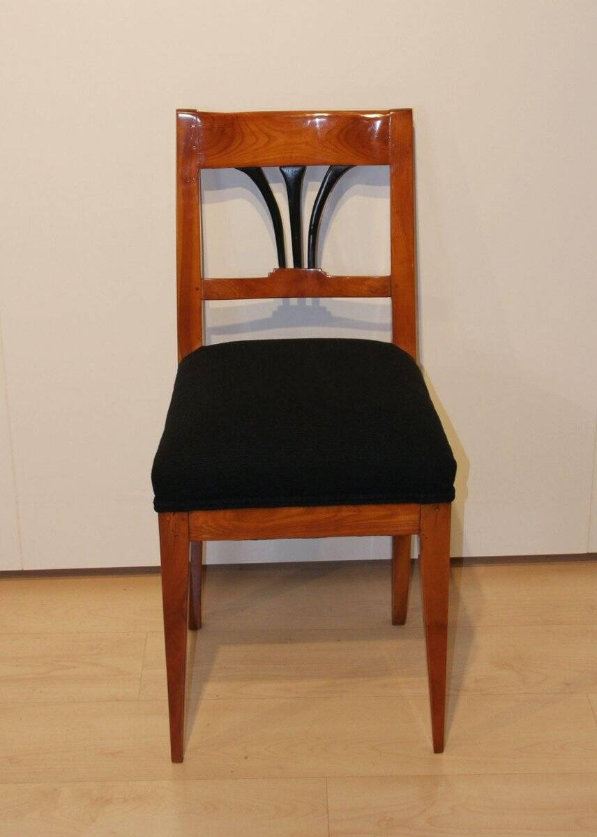 Biedermeier Side Chair, Cherry Wood, South Germany, 1830s