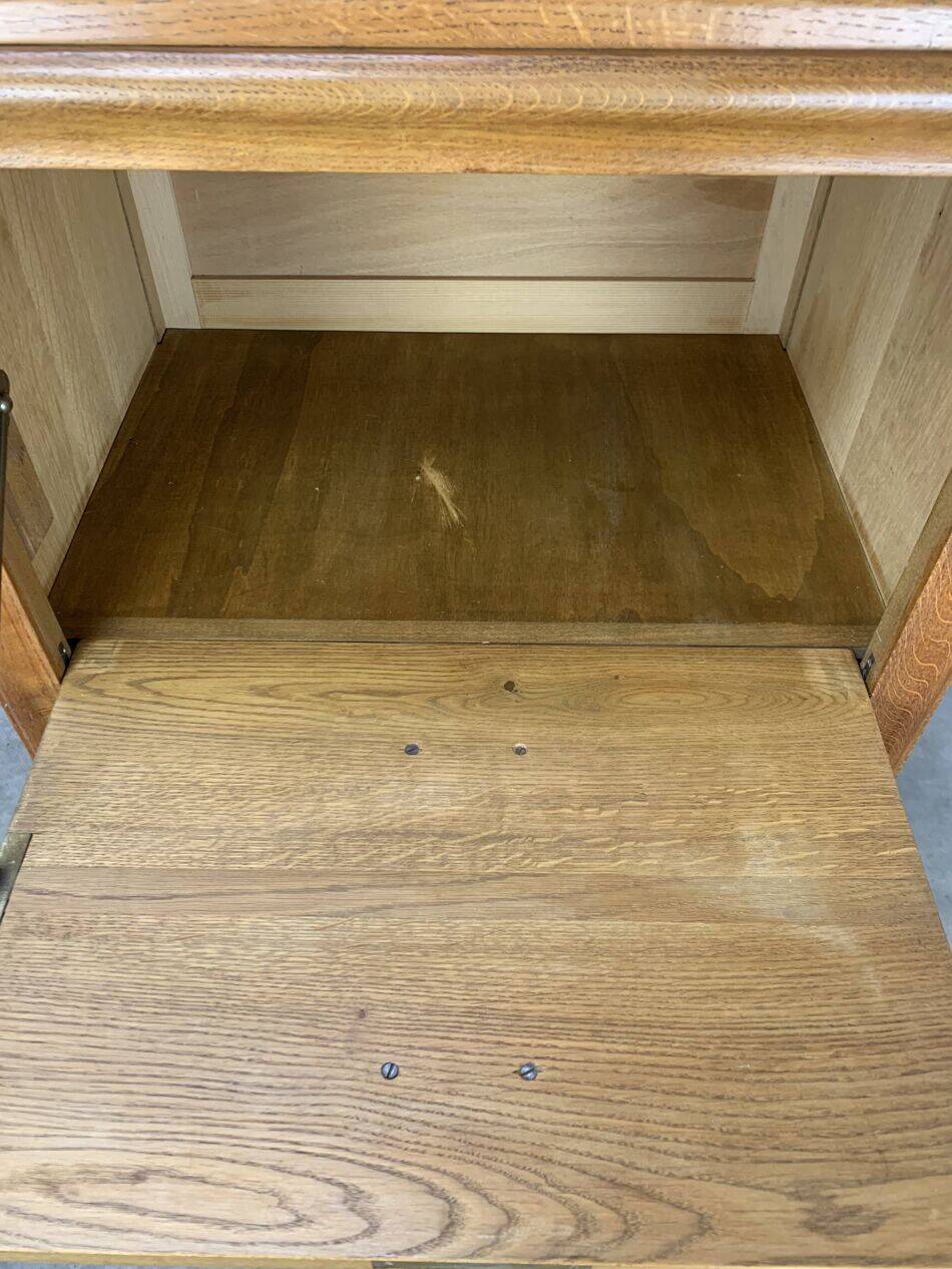 Secrétaire, bureau, commode en chêne, années 50
