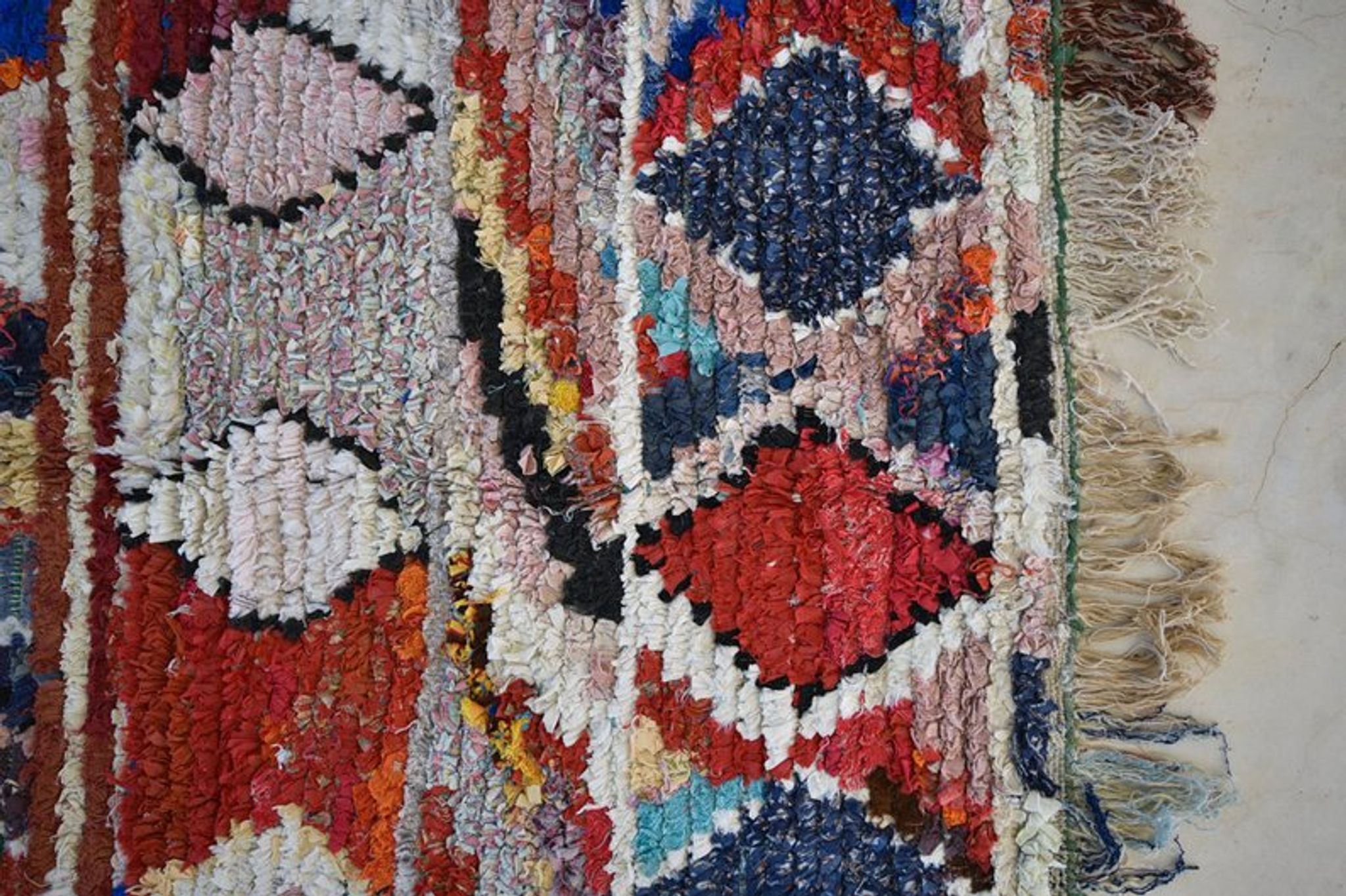 Tapis boucherouite 250x125cm