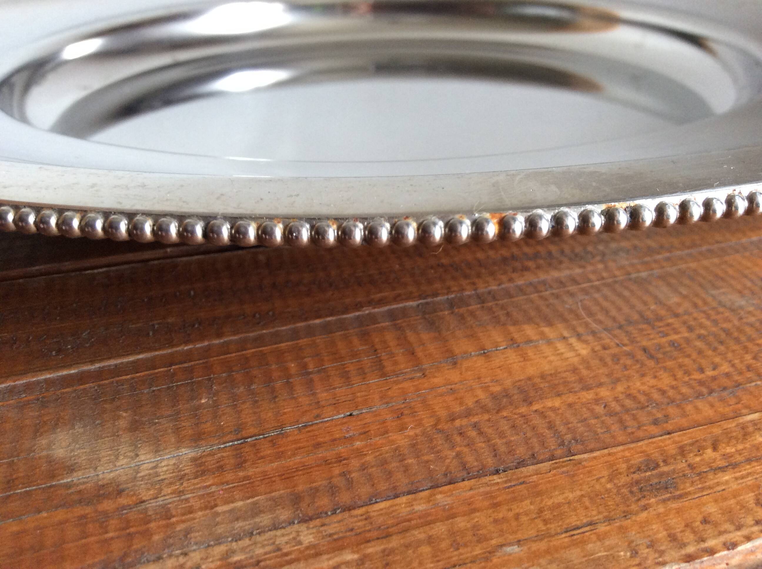 Stainless steel pearl plate