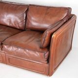 Roche Bobois 3-seater leather sofa