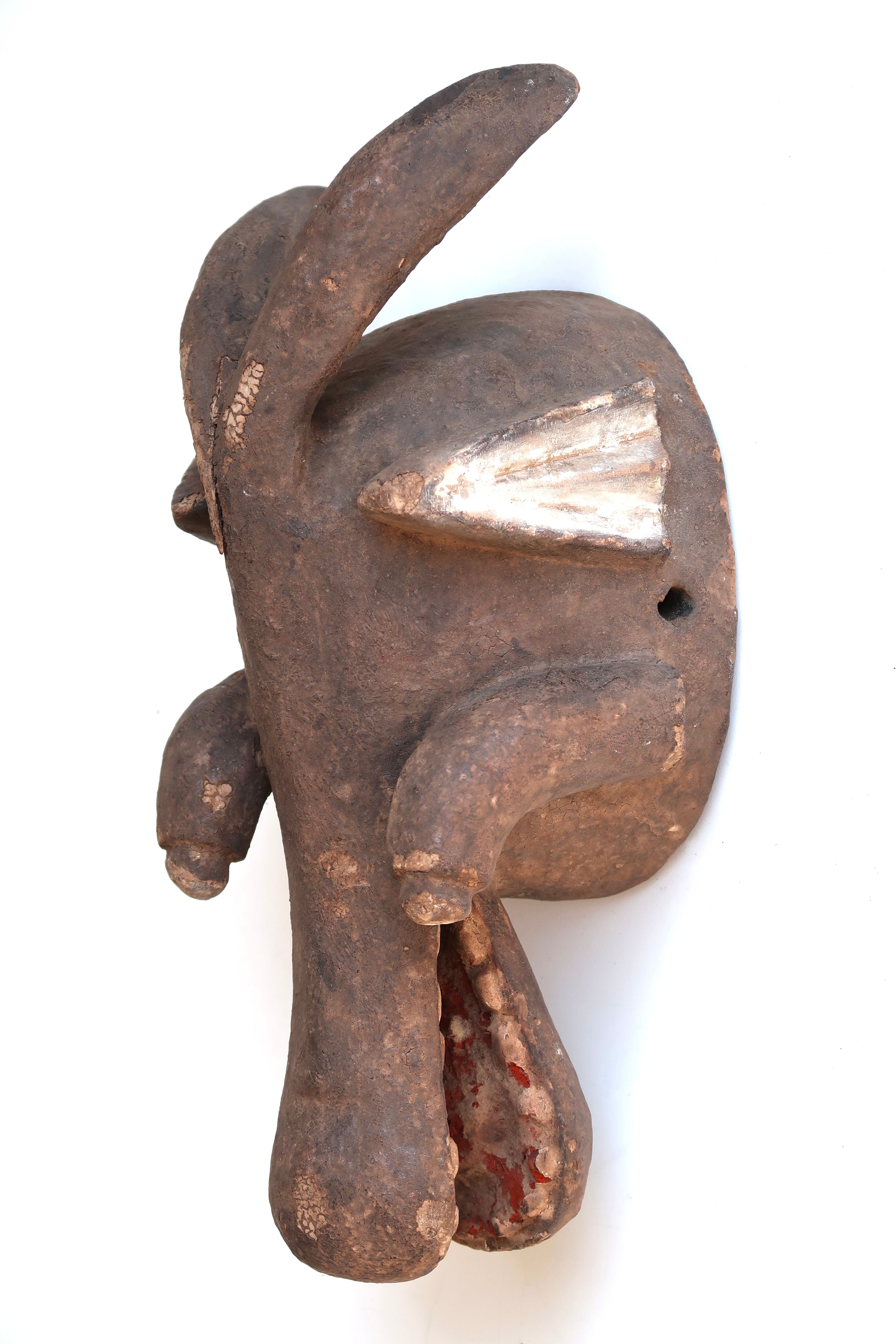 African Mambila Mask from Nigeria, 1980s