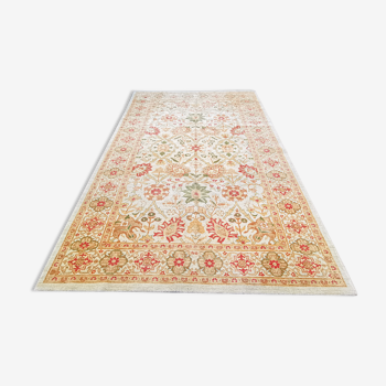 Tapis d'orient fait main vintage indo persan agra 312 x 216