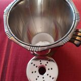 Silver metal ice bucket