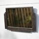 Hammered wrought iron mirror, antique wall mirror, rectangular mirror, Art Deco mirror, interior decoration