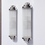 Pair of modernist art-deco wall lamps