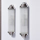 Pair of modernist art-deco wall lamps