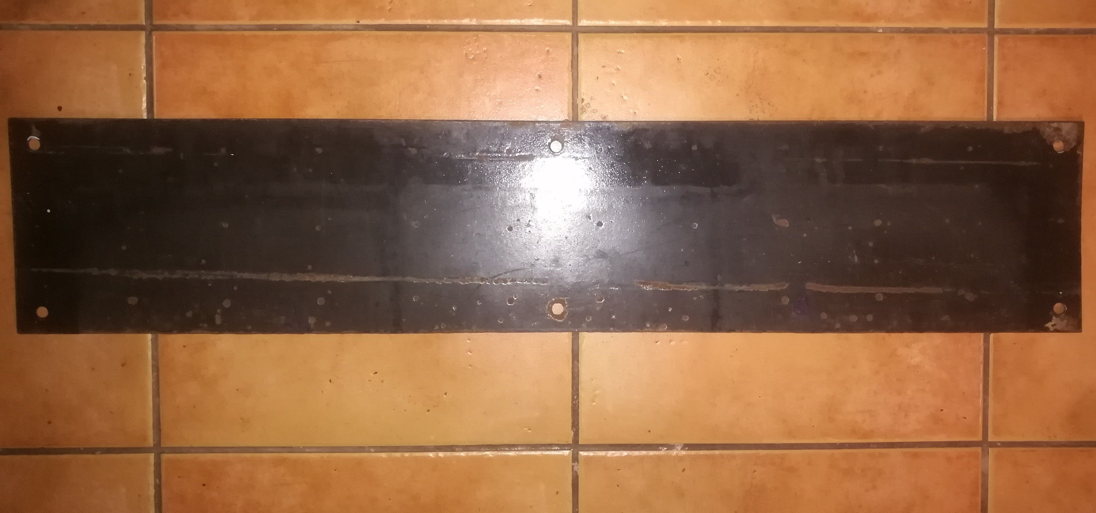 Enamelled steel plate old SNCF 1960