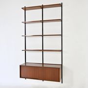Bibliothèque murale E22 par Osvaldo Borsani pour Tecno, années 1950