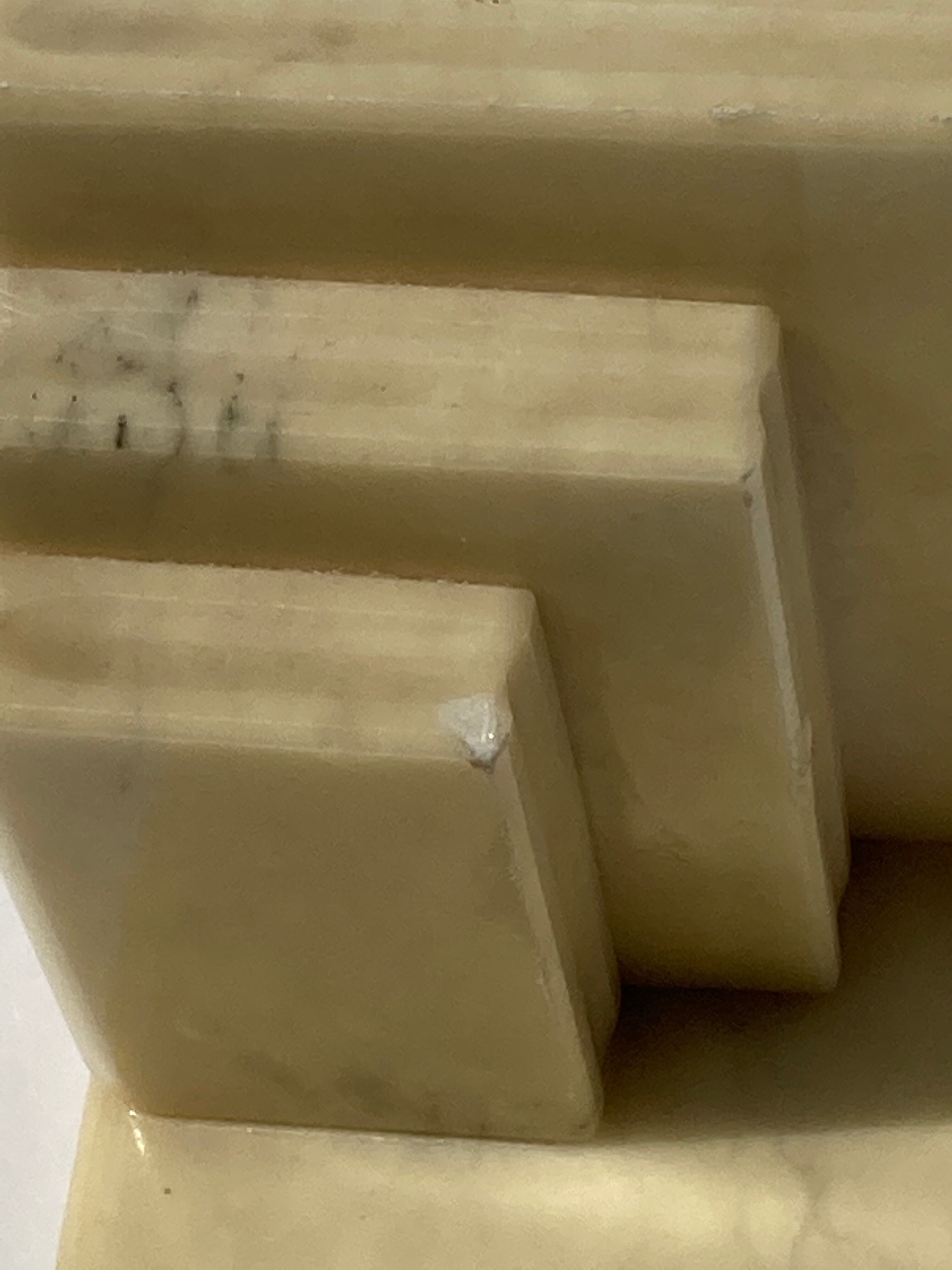 Italian alabaster book ends, 1960s