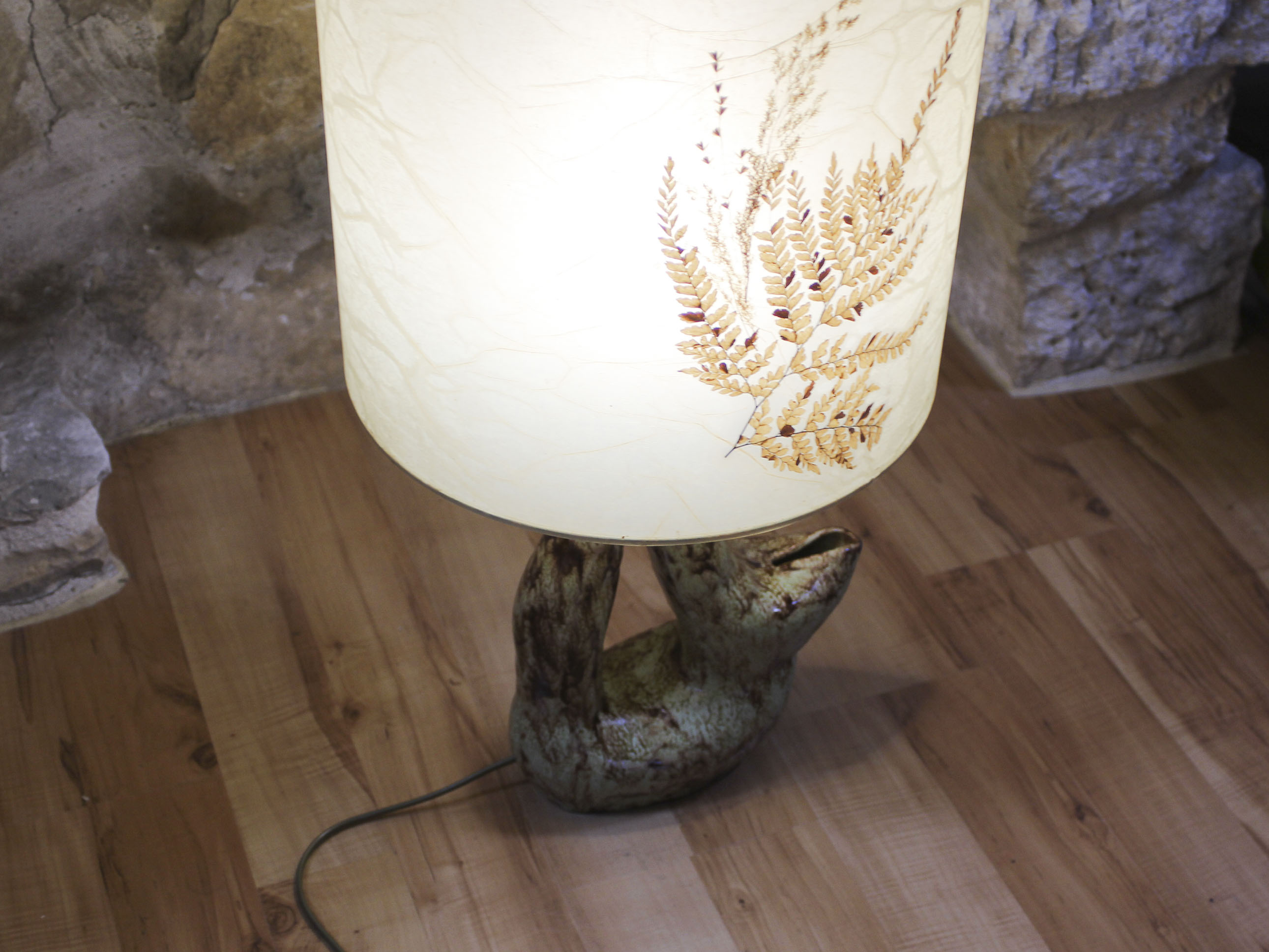 Freeform ceramic lamp 70s