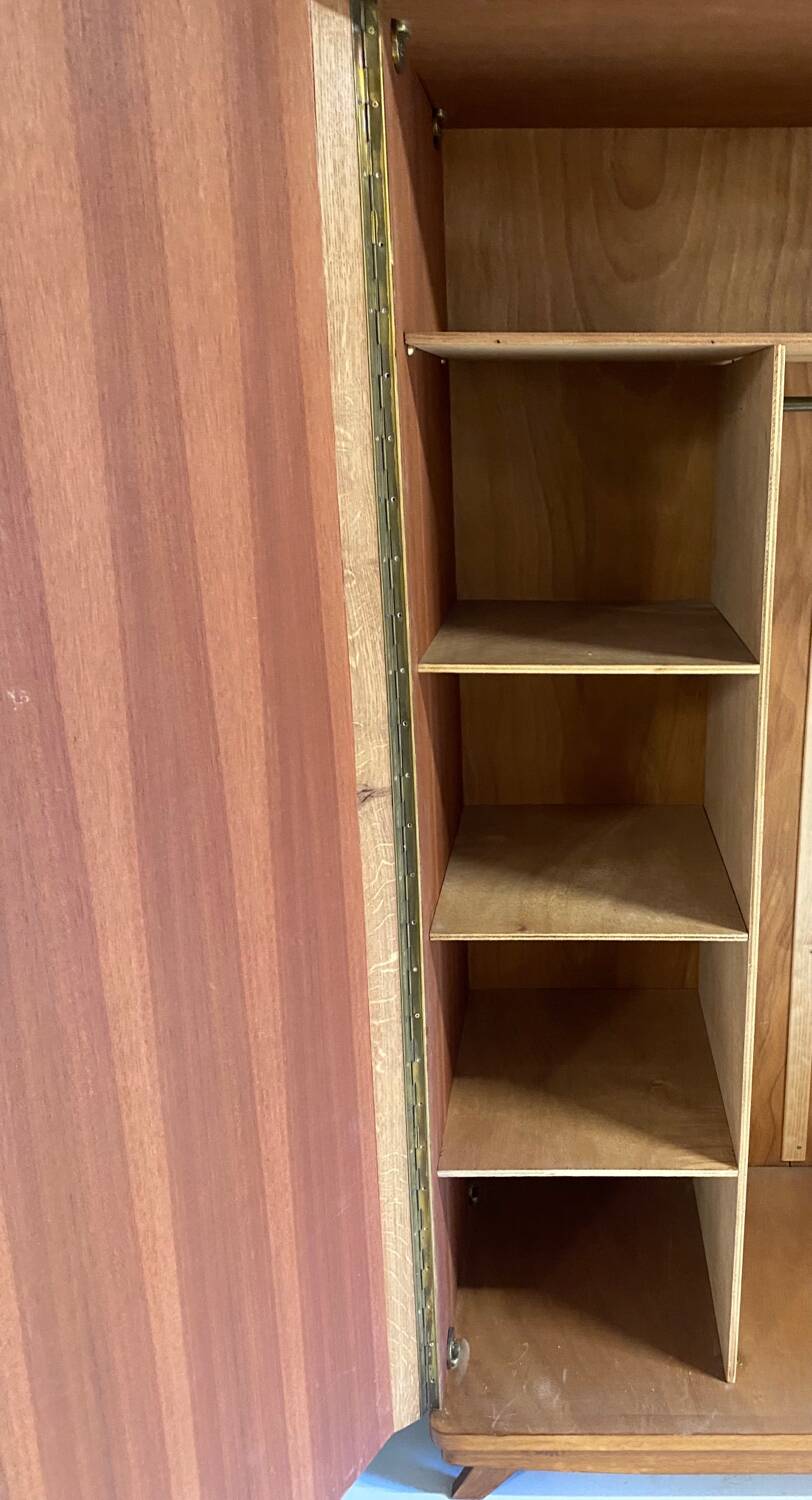 Vintage wardrobe with compass feet