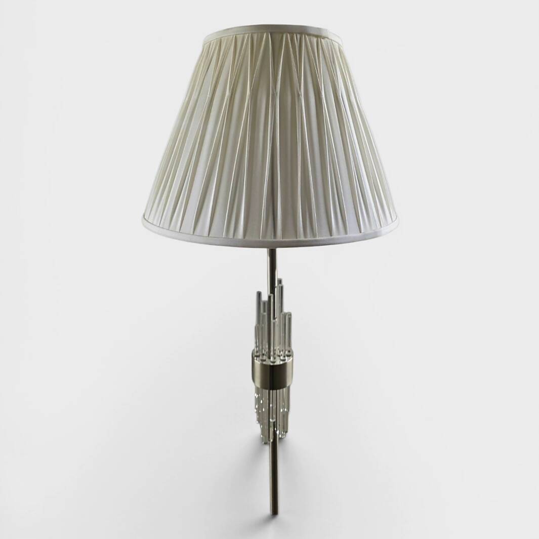 Luxury floor lamp in Eichholtz style – Brushed metal and glass tubes