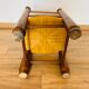 Corner chair wood and straw
