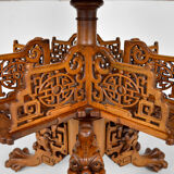Japanese rotating library pedestal table by Gabriel Viardot, 1880