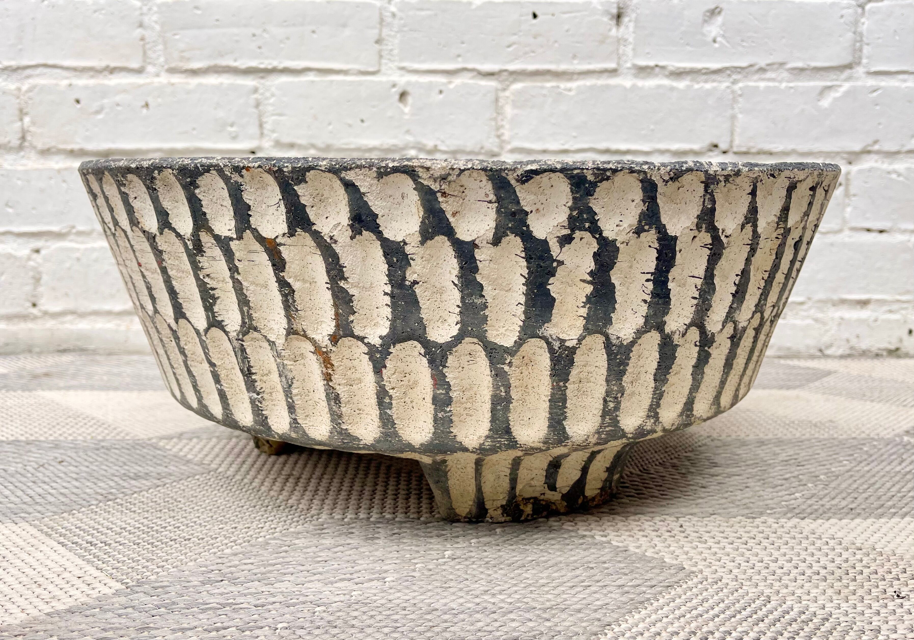 Mid century planter plant pot for the garden
