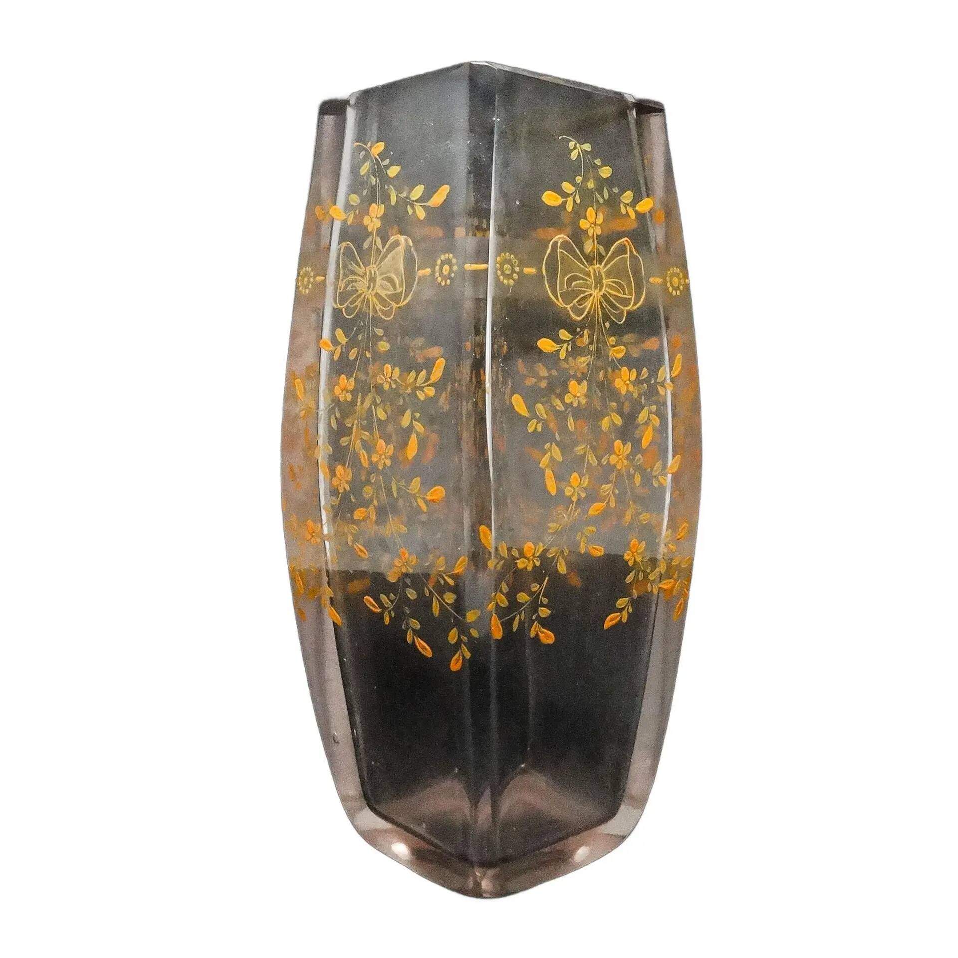Art Nouveau vase, crystal, Bohemia Moser, Czechia, early 20th century