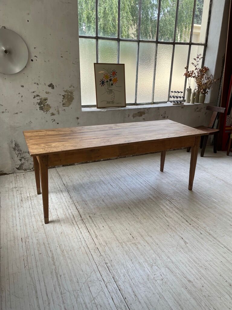 Farm table pine and walnut 2m