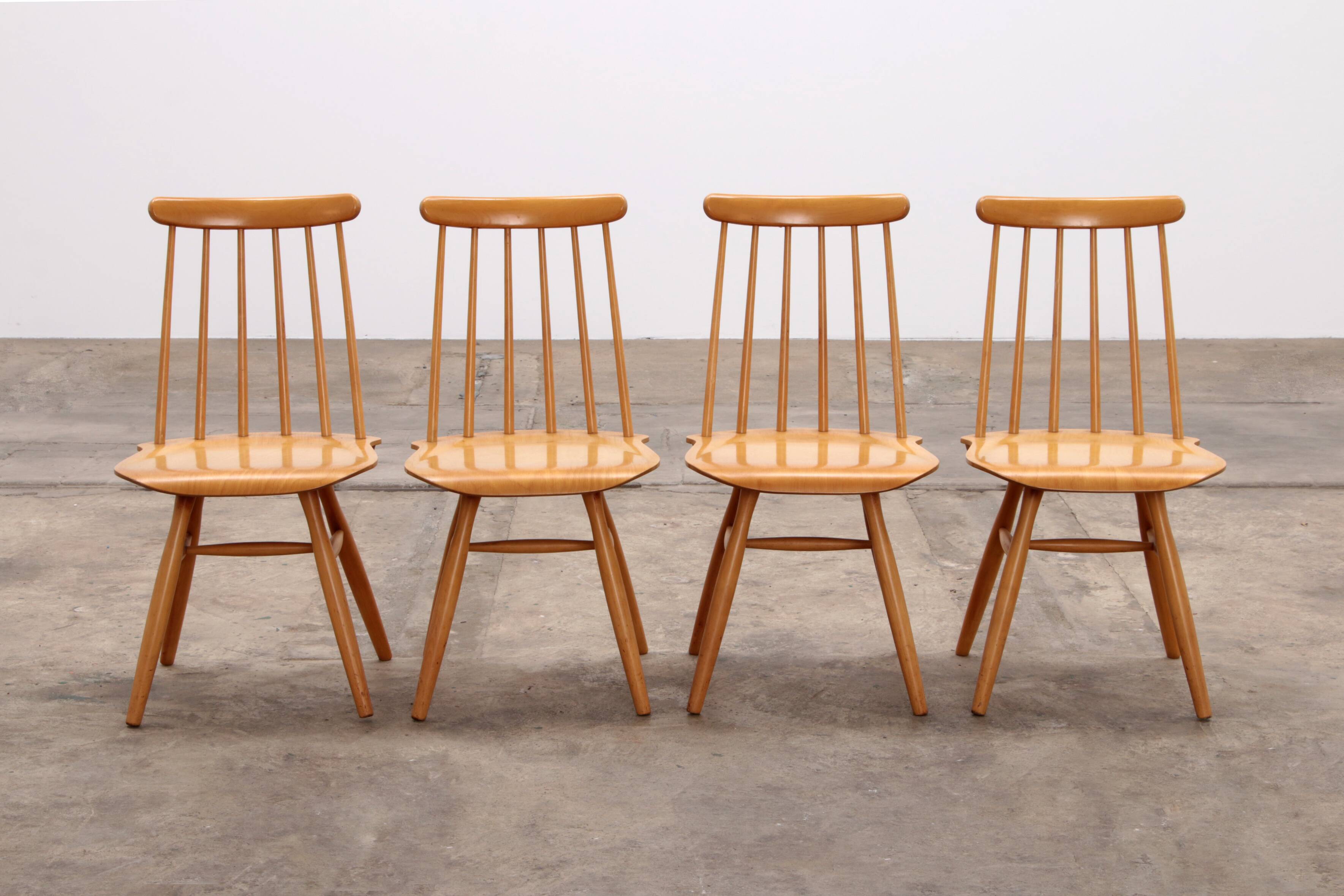 4 Dining room chairs made by Asko, 1960 Finland