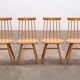 4 Dining room chairs made by Asko, 1960 Finland