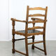 Chaises médiévales vintage en chêne, lot de 4