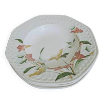 Set of 4 deep plates in Pontesa earthenware.