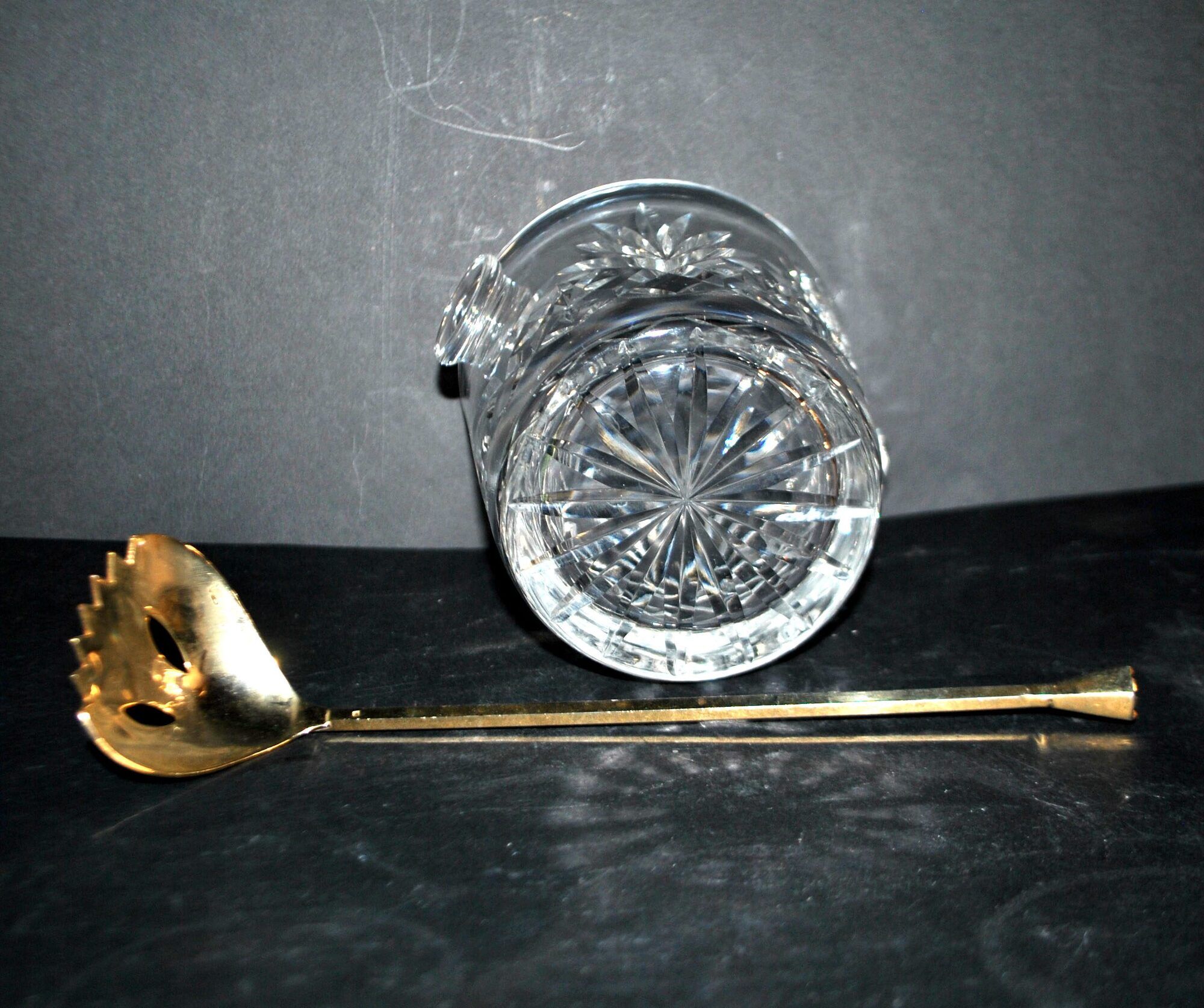 Cut crystal ice bucket Saint-Louis model Massenet H12cm