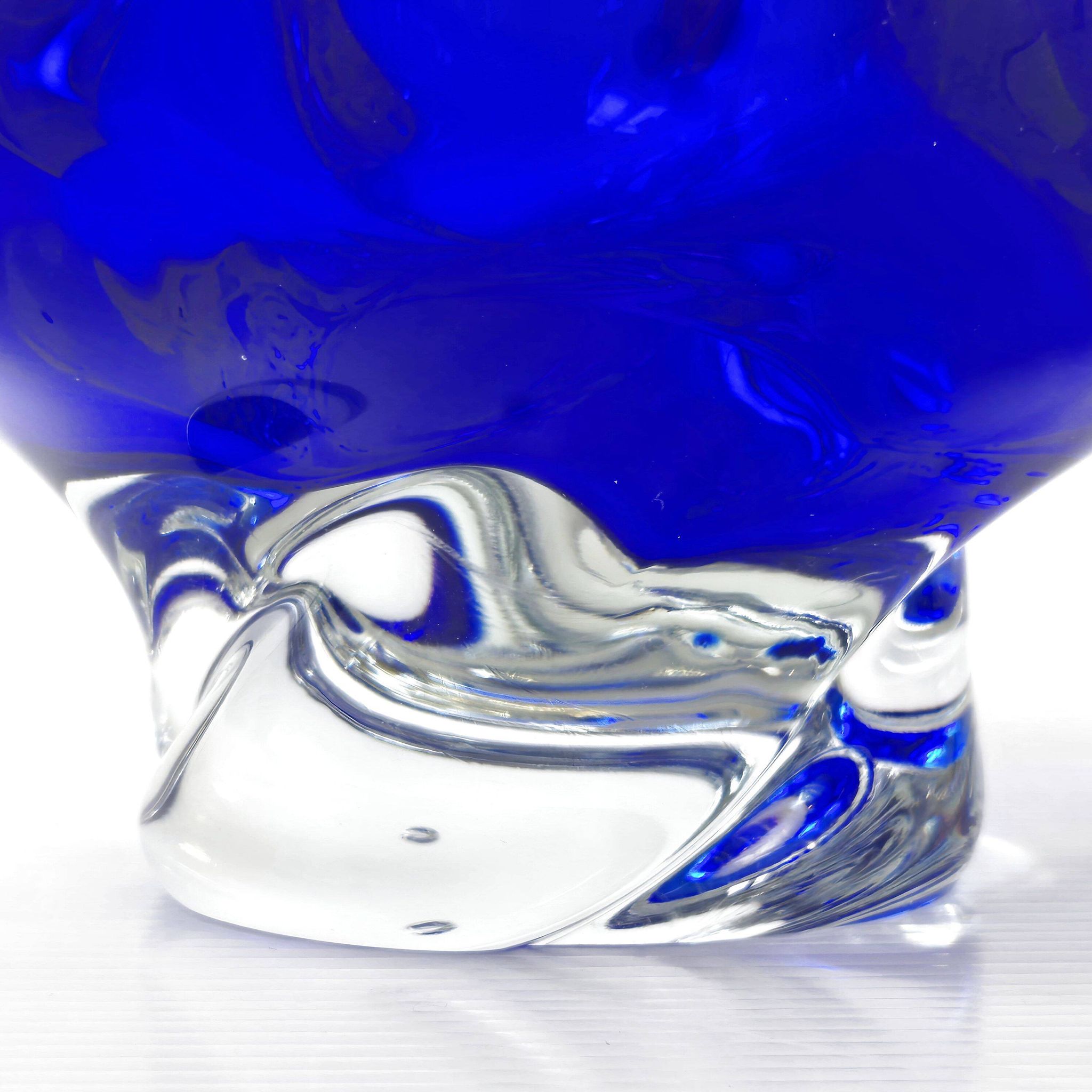 Cendrier vintage 1960 en verre de Murano