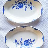 Table service Digoin Sarreguemines - blue and white